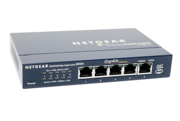 Netgear ProSafe 5 Port 10/100/1000Base-T Gigabit Ethernet Net Switch