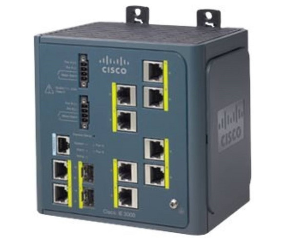 Cisco Industrial Ethernet 3000-8TC 8-Ports Layer 2 Managed Rack-mountable Network Switch