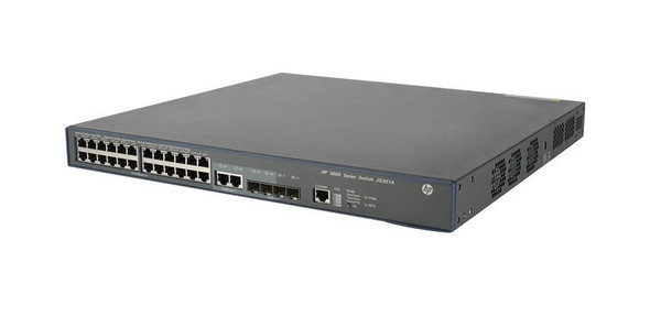 HP ProCurve 3600-24-PoE+ 24-Ports 100Base-TX 2-Ports 1000Base-T 4-Ports SFP (mini GBIC) Managed Gigabit Ethernet V2 EI Switch