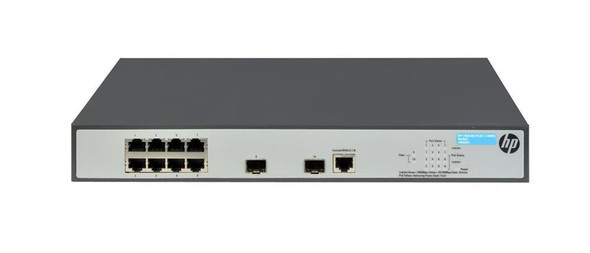 HP OfficeConnect 1920-8G-PoE+ 8 Port 10/100/1000 (8 PoE+) with 2 Gigabit SFP Port Managed Layer3 Gigabit Ethernet Net Switch