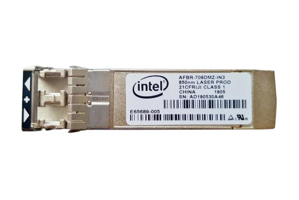 Intel 10Gb/s 10GBase-SR/SW Multi-mode Fiber 300m 850nm Duplex LC Connector SFP+ Transceiver Module