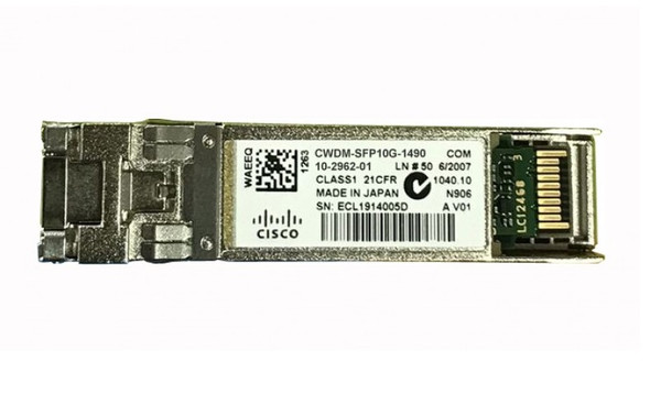 Cisco 10Gb/s 10GBase-CWDM Single-mode Fibre 40km 1490nm Duplex LC Connector SFP+ Transceiver Module