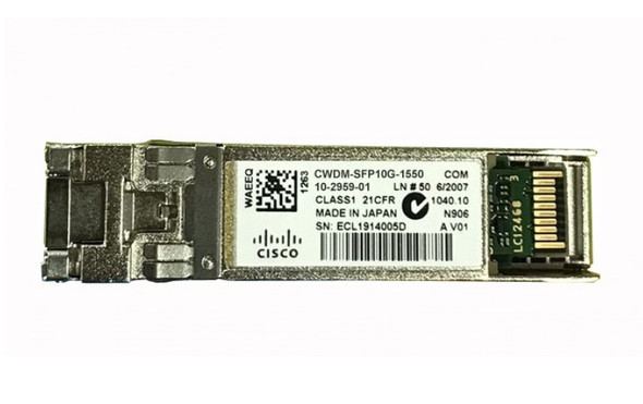 Cisco 10Gb/s 10GBase-CWDM Single-mode Fibre 40km 1550nm Duplex LC Connector SFP+ Transceiver Module