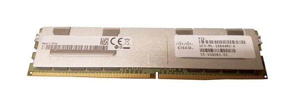 Cisco 64GB DDR4-2400MHz PC4-19200 ECC Registered CL17 288-Pin Load Reduced DIMM 1.2V Quad Rank Memory Module