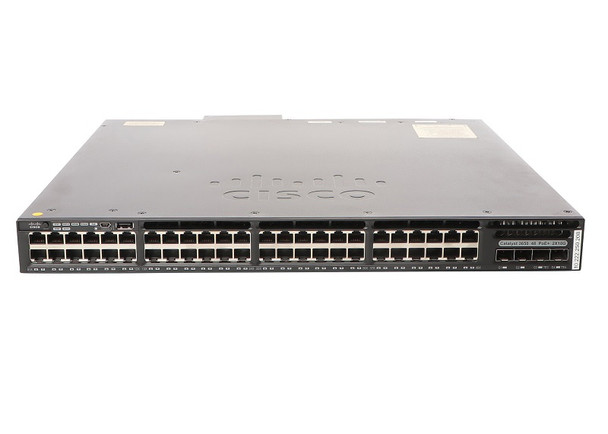 Cisco 48-Ports 2 x 1G SFP PoE+ Layer 3 Managed Rack-mountable 1U Network Switch