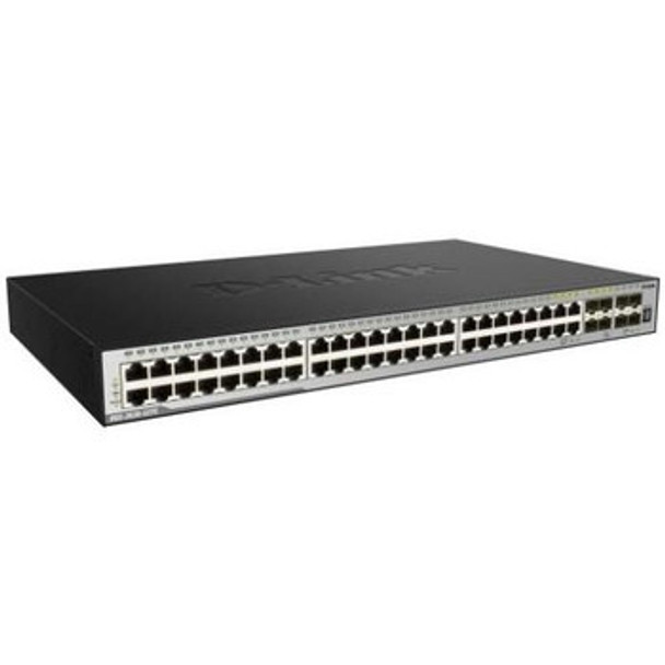 D-Link x Stack 48Ports Gig Layer 3 Managed Switch with 4x 10Gb/s SFP+ Ports
