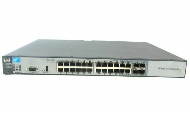 HP ProCurve 3500-24 24-Ports 4 x SFP (mini-GBIC) Shared 20 x 10/100Base-TX LAN 4 x 10/100/1000Base-T LAN Switch