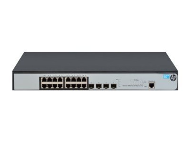 HP OfficeConnect 1920-16G 16-Ports 10/100/1000Base-T with 4 Gigabit SFP Ports Layer-3 Managed Gigabit Ethernet Switch HP OfficeConnect 1920-16G 16-Ports 10/100/1000Base-T with 4 Gigabit SFP Ports Layer-3 Managed Gigabit Ethernet Switch