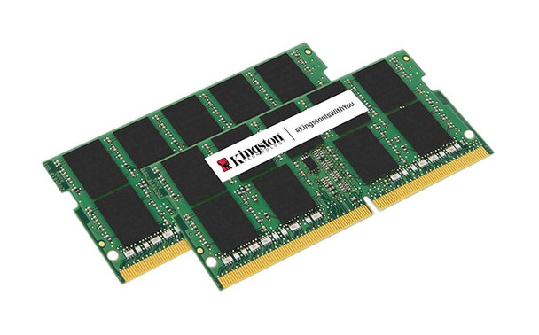 Kingston 64GB (2x 32GB) 5600MHz DDR5 PC5-44800 Non-ECC CL46 262-Pin SoDimm 1.1V Dual Rank x8 Memory Module