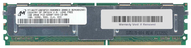 Micron 1GB DDR2-533MHz PC2-4200 ECC Fully Buffered CL4 240-Pin DIMM Dual Rank Memory Module
