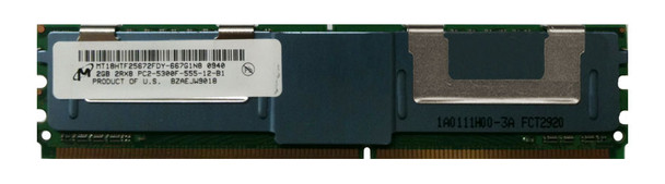 Micron 2GB PC2-5300 DDR2-667MHz ECC Fully Buffered CL5 240-Pin DIMM Dual Rank Memory Module