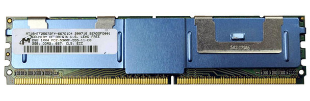 Micron 2GB DDR2-667MHz PC2-5300 ECC Fully Buffered CL5 240-Pin DIMM Single Rank Memory Module