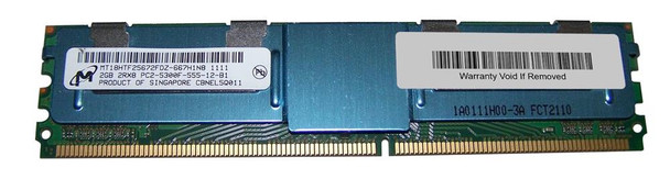 Micron 2GB PC2-5300 DDR2-667MHz ECC Registered CL5 240-Pin DIMM Dual Rank Memory