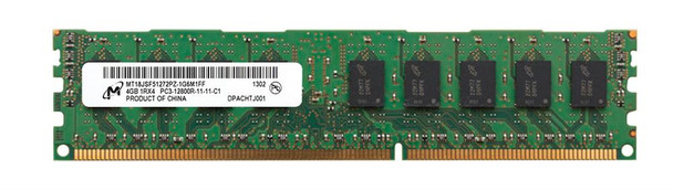 Micron 4GB 1600MHz DDR3 PC3-12800 Registered ECC CL11 240-Pin DIMM Single Rank Memory