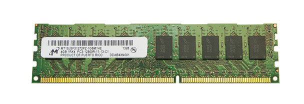 Micron 4GB 1600MHz DDR3 PC3-12800 Registered ECC CL11 240-Pin DIMM Single Rank Memory