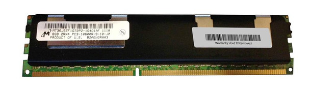 Micron 8GB PC3-10600 DDR3-1333MHz ECC Registered CL9 240-Pin DIMM Dual Rank Memory Module