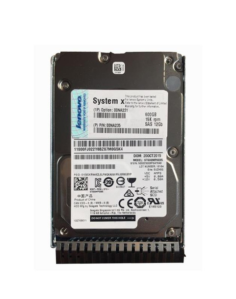 IBM 600GB SAS 12Gb/s 15000RPM Hot Swap Gen3 512E 2.5 inch Hard Disk Drive