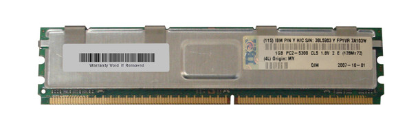 IBM 1GB 667MHz DDR2 PC2-5300 ECC Fully Buffered CL5 240-Pin DIMM Dual Rank Memory