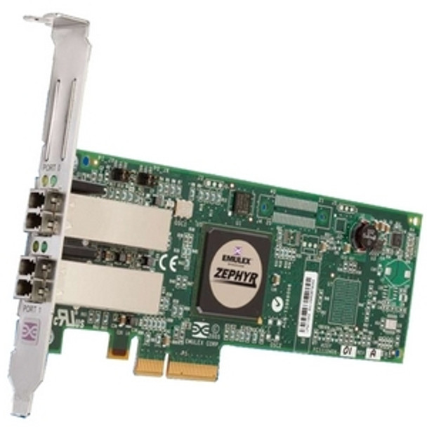 IBM Emulex 4GB Dual Port PCI Express Fibre Channel Host Bus Adapter for System X with Standard Bracket Card IBM Emulex 4GB Dual Port PCI Express Fibre Channel Host Bus Adapter for System X with Standard Bracket Card