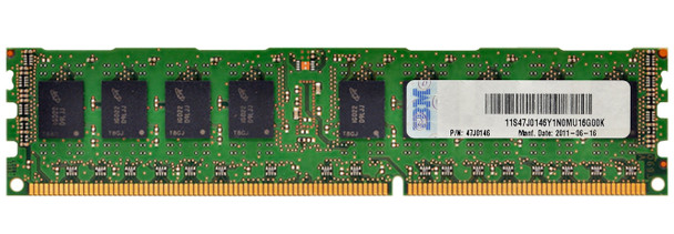 IBM 4GB 1333MHz DDR3 PC3-10600 ECC Registered CL9 240-Pin Low Voltage DIMM 1.5V Dual Rank x8 Memory Module