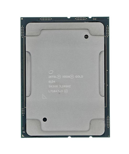 Dell 3.20GHz 10.40GT/s UPI 24.75MB L3 Cache Intel Xeon Gold 6134 8-Core Processor Upgrade