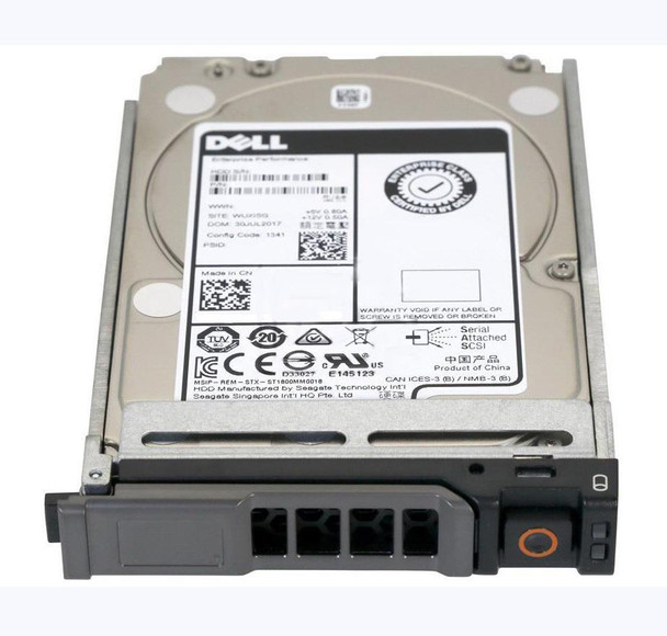 Dell 600GB SAS 12Gb/s 15000RPM Hot Plug 2.5 inch Hard Disk Drive