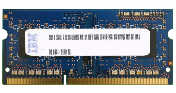 IBM Lenovo 1GB DDR3-1333MHz PC3-10600 non-ECC Unbuffered CL9 204-Pin SoDimm Single Rank Memory Module