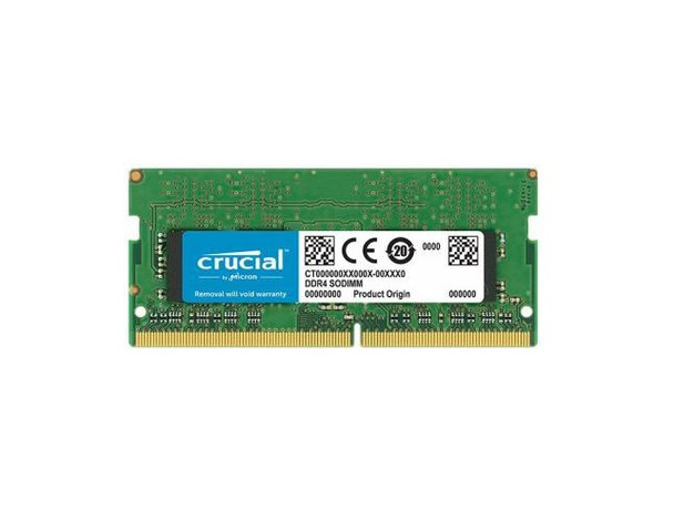 Crucial 8GB DDR4-2666MHz PC4-21300 non-ECC Unbuffered CL19 260-Pin SoDimm 1.2V Single Rank Memory Module