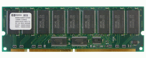 HP 128MB 133MHz PC133 ECC Registered CL3 168-Pin DIMM 3.3V Memory Module