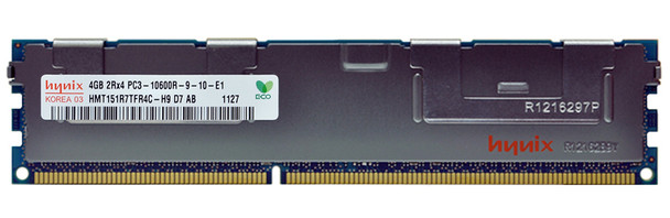 Hynix 4GB 1333MHz DDR3 PC3-10600 ECC Registered CL9 240-Pin DIMM 1.5V Dual Rank x4 Memory Module