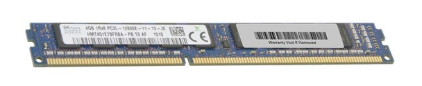 Hynix 4GB 1600MHz DDR3 PC3-12800 ECC Unbuffered CL11 240-Pin (VLP) DIMM 1.35V Single Rank Memory Module