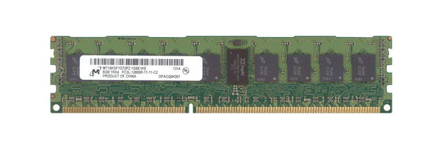 Micron 8GB 1600MHz DDR3 PC3-12800 Registered ECC CL11 240-Pin DIMM 1.35V Low Voltage Single Rank Memory