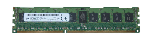 Micron 8GB 1600MHz DDR3 PC3-12800 Registered ECC CL11 240-Pin DIMM 1.35V Low Voltage Single Rank Memory