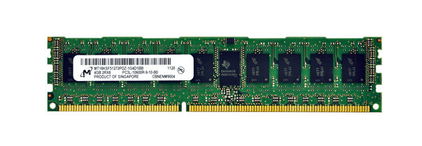 Micron 4GB 1333MHz DDR3 PC3-10600 Registered ECC CL9 240-Pin DIMM 1.35V Low Voltage Dual Rank Memory
