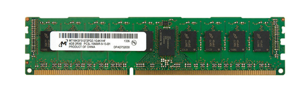 Micron 4GB 1333MHz DDR3 PC3-10600 Registered ECC CL9 240-Pin DIMM 1.35V Low Voltage Dual Rank Memory