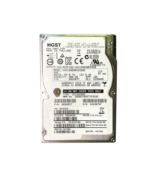 IBM 900GB SAS 6Gb/s 10000RPM 64MB Cache 2.5 inch Hard Disk Drive