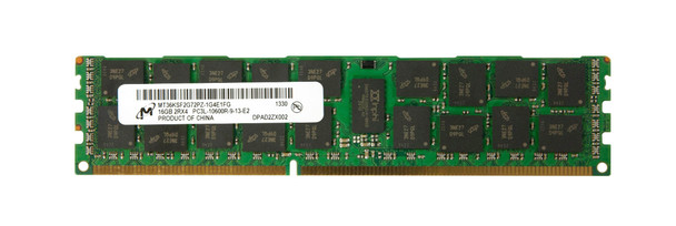 Micron 16GB 1333MHz DDR3 PC3-10600 Registered ECC CL9 240-Pin DIMM 1.35V Low Voltage Dual Rank Memory