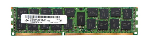 Micron 16GB 1333MHz DDR3 PC3-10600 Registered ECC CL9 240-Pin DIMM 1.35V Low Voltage Dual Rank Memory