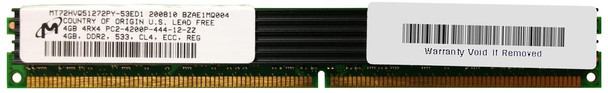 Micron 4GB PC2-4200 DDR2-533MHz ECC Registered CL4 240-Pin DIMM Very Low Profile (VLP) Quad Rank Memory