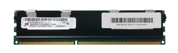 Micron 16Gb (1X16Gb) 1066Mhz Pc3-8500R 240-Pin 4Rx4 Ddr3 Ecc Registered Sdram Dimm Memory Module For Server