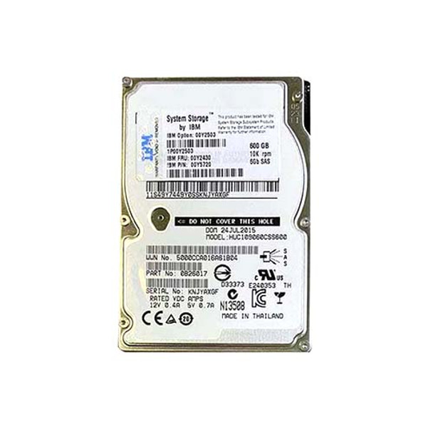 IBM 600GB SAS 6Gb/s 10000RPM 2.5 inch Hard Disk Drive