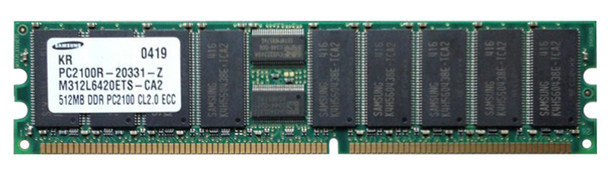 Samsung 512MB 266MHz DDR PC2100 Registered ECC CL2.5 184-Pin DIMM Memory