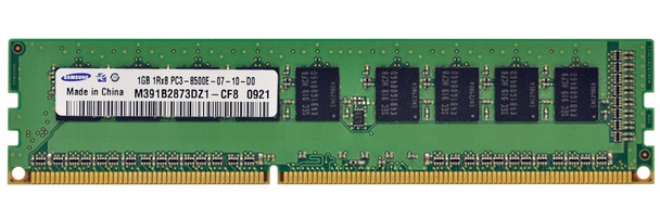 Samsung 1GB 1066MHz DDR3 PC3-8500 Unbuffered ECC CL7 240-Pin DIMM Single Rank Memory