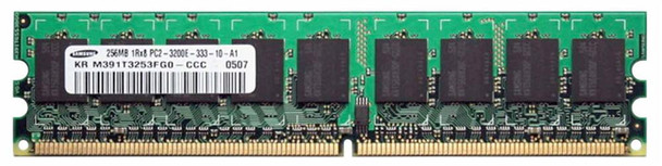 Samsung 256MB 400MHz DDR2 PC2-3200 Unbuffered ECC CL3 240-Pin DIMM Memory