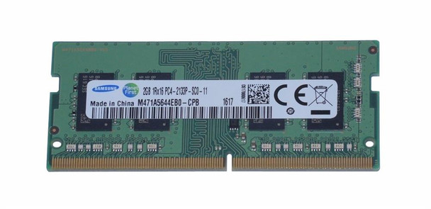 Samsung 2GB 2133MHz DDR4 PC4-17000 Unbuffered non-ECC CL15 260-Pin Sodimm 1.2V Single Rank Memory