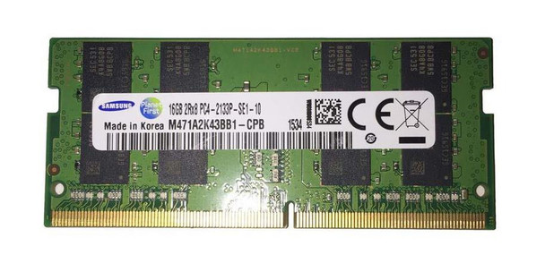 Samsung 16GB 2133MHz DDR4 PC4-17000 Unbuffered ECC CL15 260-Pin Sodimm 1.2V Dual Rank Memory