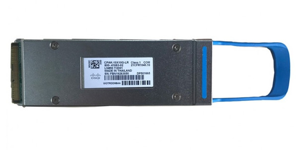 Cisco 10Gb/s 10GBase-LR Single-Mode Fibre 10km 1310nm MTP / MPO Connector CPAK Transceiver Module