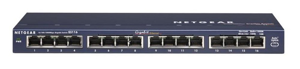 Netgear 16 Port 10/100Base-TX Gigabit Ethernet Net Switch