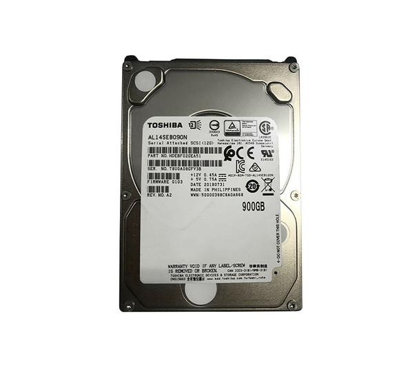 Toshiba 900GB SAS 12Gb/s 10000RPM 128MB Cache 2.5 inch Hard Disk Drive