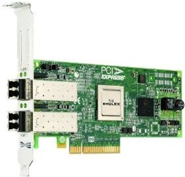 Dell Lightpulse 8GB Dual Channel PCI Express Fibre Channel Host Bus Adapter with Long Bracket Card